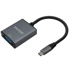 AISENS CONVERSOR A109-0691 USB TIPO-C MACHO - VGA HEMBRA 15CM GRIS