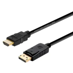 AISENS CABLE CONVERSOR A125-0364 DISPLAYPORT MACHO - HDMI MACHO 2M NEGRO