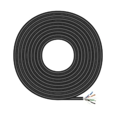 AISENS BOBINA CABLE RJ45 EXTERIOR FTP AWG24 A135-0673 CAT.6 100M IMPERMEABLE NEGRO