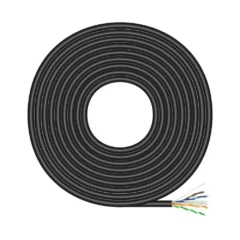 AISENS BOBINA CABLE RJ45 EXTERIOR UTP AWG23 A135-0675 CAT.6 100M IMPERMEABLE NEGRO