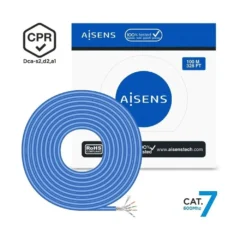 AISENS BOBINA CABLE RJ45 SFTP AWG23 LSZH CPR DCA A146-0664 CAT.7 100M AZUL