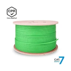 AISENS BOBINA CABLE RJ45 SFTP AWG23 LSZH CPR CCA A146-0667 CAT.7 305M VERDE