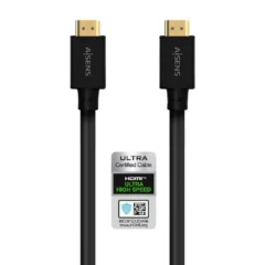 AISENS CABLE HDMI 2.1 8K A150-0680 HDMI MACHO - HDMI MACHO 5M CERTIFICADO NEGRO