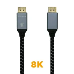 AISENS CABLE DISPLAYPORT 1.4 8K A149-0434 DP M - DP M 0.5M NEGRO GRIS