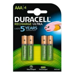 DURACELL PACK DE 4 PILAS AAA HR03-A 1.2V RECARGABLES