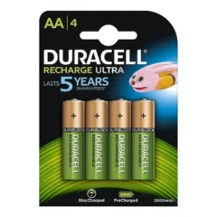DURACELL PACK DE 4 PILAS AA HR06-P 1.2V RECARGABLES