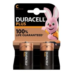 DURACELL PACK DE 2 PILAS C LR14 1.5V ALCALINAS