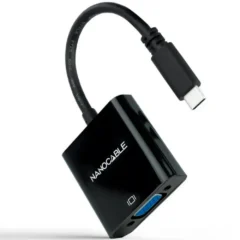 NANOCABLE CABLE CONVERSOR 10.16.4101-BK USB TIPO-C MACHO - VGA HEMBRA