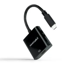 NANOCABLE CONVERSOR 10.16.4102-BK USB TIPO-C MACHO - HDMI HEMBRA 15CM NEGRO