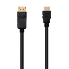 NANOCABLE CABLE CONVERSOR 10.15.4300 DISPLAYPORT MACHO - HDMI MACHO 0.5M NEGRO