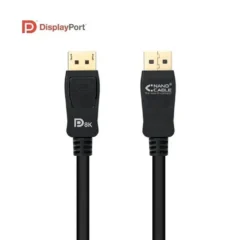 NANOCABLE CABLE DISPLAYPORT 1.4 8K 10.15.2500 DP M - DP M 0.5M CERTIFICADO NEGRO