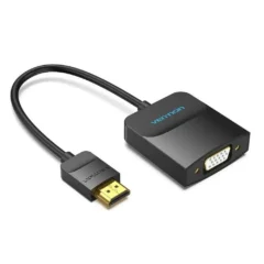 VENTION CONVERSOR 42154 HDMI MACHO - VGA HEMBRA 15CM NEGRO