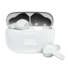 JBL AURICULARES BLUETOOTH WAVE 200TWS CON ESTUCHE DE CARGA AUTONOMIA 5H BLANCOS