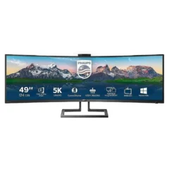 PHILIPS MONITOR PROF. CURVO 499P9H 48.8" DUAL QHD WEBCAM MM NEGRO