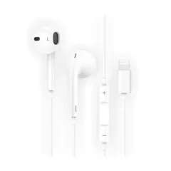 TECH ONE TECH AURICULARES EARTECH HIP TEC1201 CON MICROFONO LIGHTNING BLANCOS