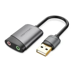 VENTION ADAPTADOR USB CDKHB USB MACHO - 2XJACK 3.5 HEMBRA