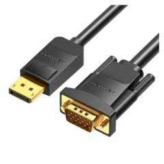 VENTION CABLE CONVERSOR HBLBH DISPLAYPORT MACHO - VGA MACHO 2M NEGRO