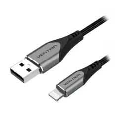 VENTION CABLE USB 2.0 LIGHTNING LABHF USB MACHO - LIGHTNING MACHO 1M GRIS