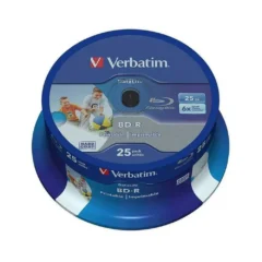 VERBATTIM BLUE-RAY BD-R 43811 IMPRIMIBLE 6X TARRINA-25UDS