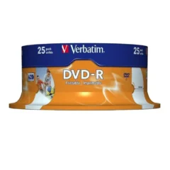 VERBATIM DVD-R IMPRIMIBLE 16X TARRINA 25UDS