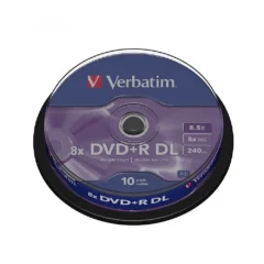 VERBATIM DVD+R DOBLE CAPA ADVANCED AZO 8X TARRINA-10UDS