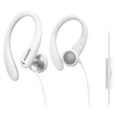 PHILIPS AURICULARES DEPORTIVOS TAA1105WT CON MICROFONO JACK 3.5 BLANCOS