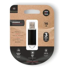 TECH ONE TECH PENDRIVE 16GB BASIC USB 2.0 NEGRO