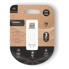 TECH ONE TECH PENDRIVE 16GB BASIC USB 2.0 BLANCO
