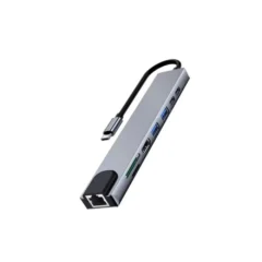 EWENT DOCKING MULTIPUERTO USB-C, 8 EN 1, HDMI 4K