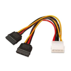 AISENS A131-0161 MOLEX 4 PIN MACHO - 2X SATA HEMBRA 20CM