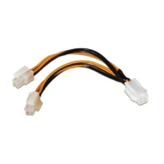 AISENS CABLE A131-0166 MOLEX 4+4 PIN/M - MOLEX 4 PIN/H 15CM