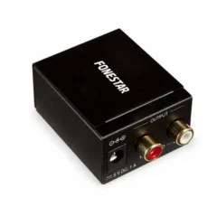 FONESTAR FO-37DA CONVERSOR AUDIO ENTRADA TOSLINK Y RCA SALIDA 2X RCA