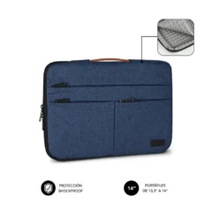 SUBBLIM FUNDA AIR PADDING 360 SLEEVE PARA PORTATILES HASTA 14" AZUL