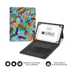 SUBBLIM KEYTAB PRO BT CON TECLADO PARA TABLETS DE 9"-11" COMIC