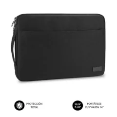 SUBBLIM FUNDA URBAN LAPTOP SLEEVE PARA PORTATILES HASTA 14" NEGRA