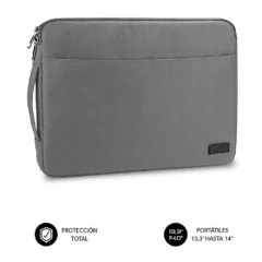 SUBBLIM FUNDA URBAN LAPTOP SLEEVE PARA PORTATILES HASTA 14" GRIS
