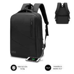 SUBBLIM MOCHILA CITY BACKPACK PARA PORTATILES HASTA 15.6" PUERTO USB