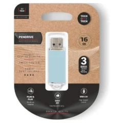 TECH ONE TECH PENDRIVE 16GB BASIC USB 2.0 AZUL CIELO