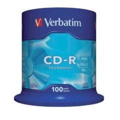 VERBATIM CD-R DATALIFE 52X TARRINA-100UDS