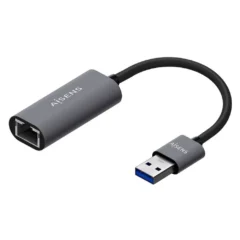 AISENS ADAPTADOR USB 3.0 A106-0708 USB MACHO - RJ45 HEMBRA 15CM GRIS