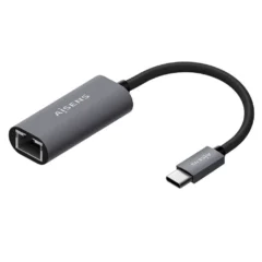 AISENS ADAPTADOR USB TIPO-C A109-0709 USB TIPO-C M - RJ45 1000MBPS 15CM GRIS