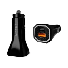 AISENS CARGADOR DE COCHE ASCH-CAR2PQC-BK 1XUSB-TIPO C 1XUSB 38W