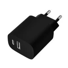 LEOTEC CARGADOR DE PARED LECSPH20W2K 1XUSB TIPO-C 1XUSB 20W