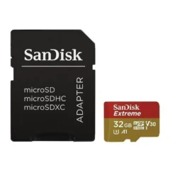 SANDISK TARJETA DE MEMORIA EXTREME 32GB MICROSD HC UHS-I CON ADAPTADOR CLASE 10 100MBS