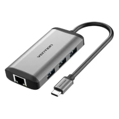 VENTION DOCKING USB TIPO-C CNCHB 1XHDMI 3XUSB 1XUSB TIPO-C PD 1XRJ45 GRIS