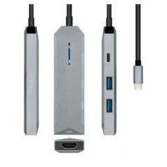 AISENS ASUC-4P002-GR DOCKING 1XHDMI 2XUSB 1XUSB TIPO-C PD GRIS