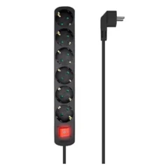 AISENS A154-0536 REGLETA 6 TOMAS 1.4M NEGRO