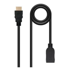 NANOCABLE 10.15.1012 ALARGADOR HDMI/M - HDMI/H 2M NEGRO