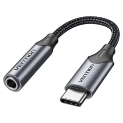 VENTION BGMHA JACK 3.5 HEMBRA - USB-C/M 10CM GRIS