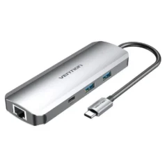 VENTION TOMHB 1XHDMI 2XUSB 1XUSB TIPO-C 1XUSB TIPO-C PD 1XRJ45 1XLECTOR SD/MSD JACK 3.5 GRIS